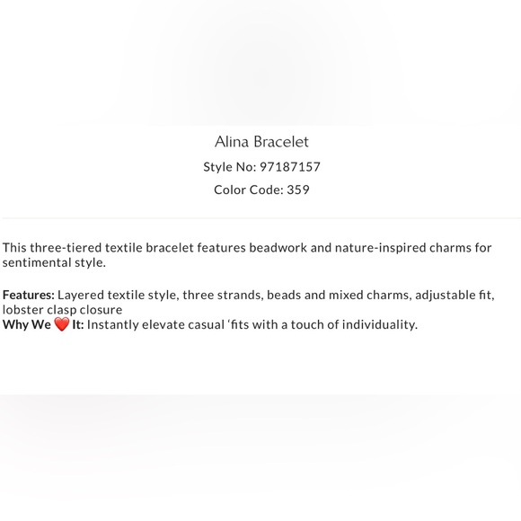 NWT Free People Ariana Ost Alina Bracelet in Red New $48 retail Jewelry - Picture 3 of 4